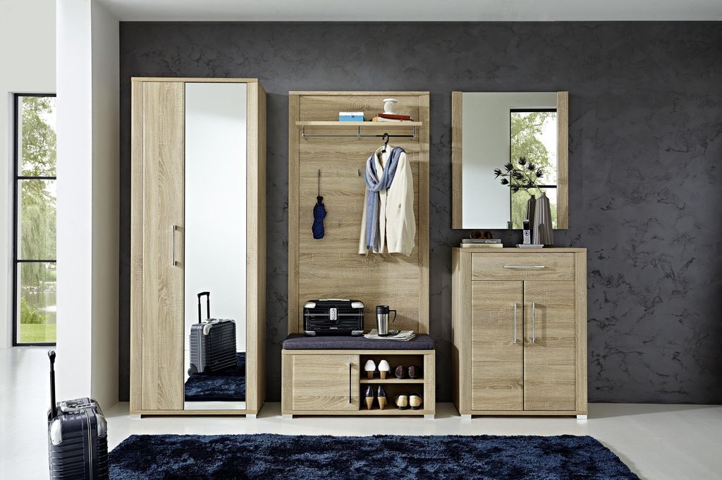 Wandspiegel >Davenport< in Sonoma-Eiche - 74x88x4cm (BxHxT)