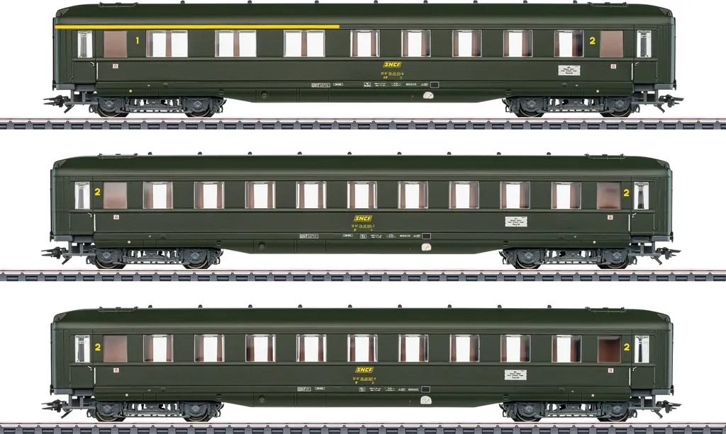 Märklin 43230 Coffret de voitures voyageurs SNCF HO Époque IV Edition 2024