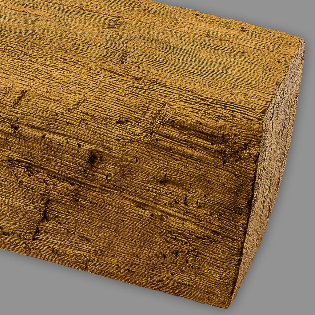 HOMESTAR Deckenbalken Eiche hell, Holz Imitat, 20 x 13 cm, Länge 4 m