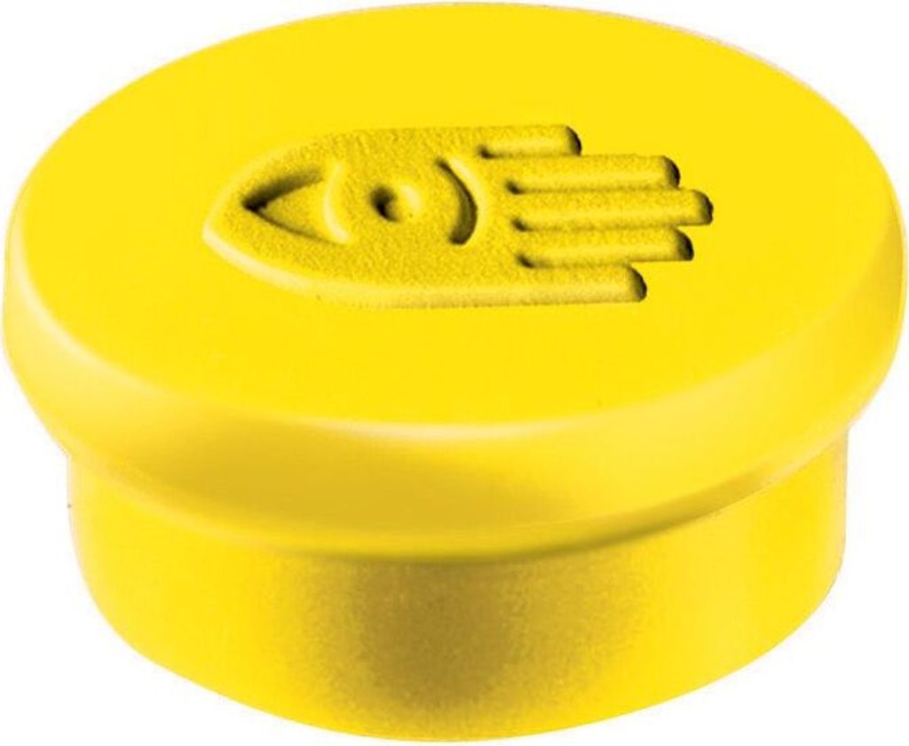 Haftmagnete 10mm Durchmesser gelb VE=48x10 Stück