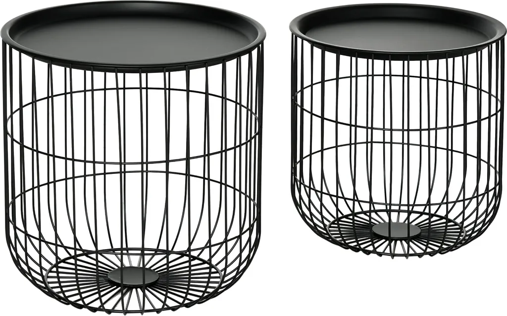 Gagnez de la place avec ces 2 tables basses gigognes et coffres blancs