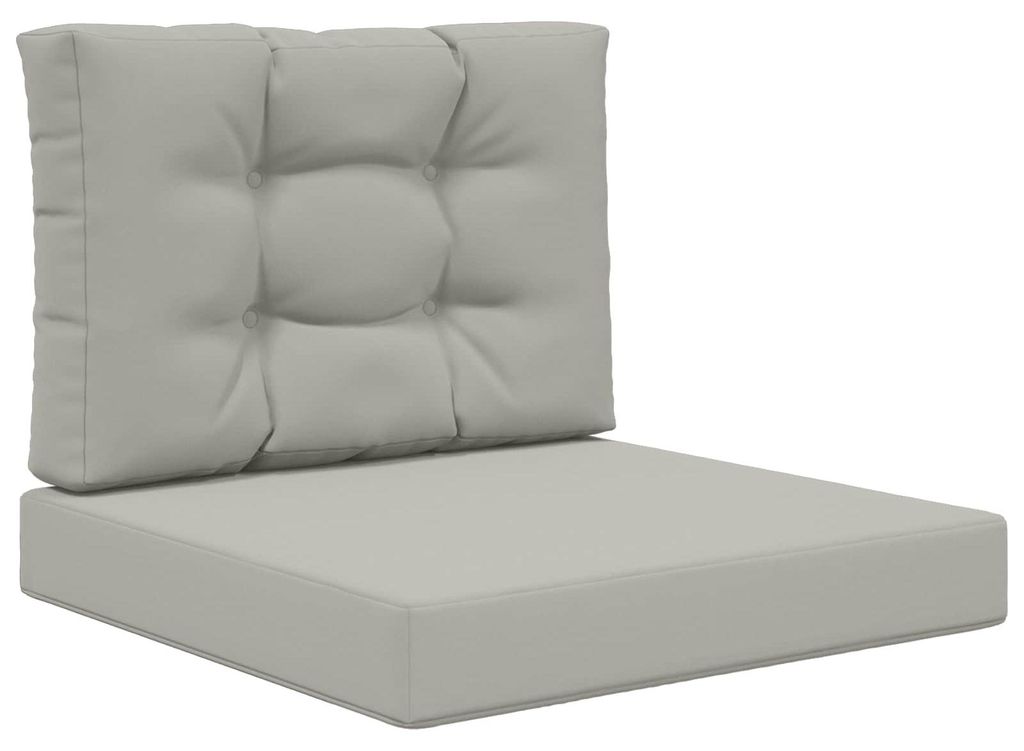 Hochwertigen Möbel Sofakissen für draußen modern - robust und langlebig - 2 pcs Grau Polyester - Gartenmöbelauflagen NEU701693