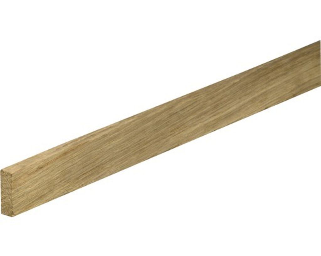 Rechteckleiste Eiche roh 2400 x 29 x 10 mm