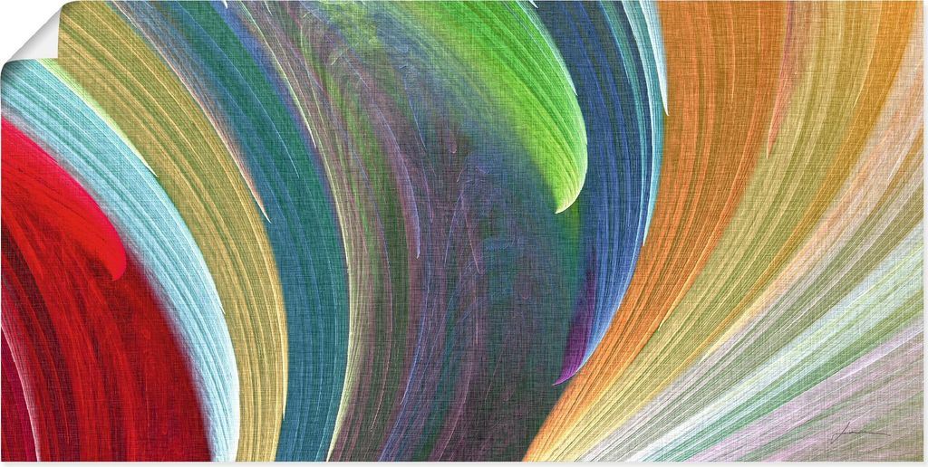 ARTland Poster Windwellen III Größe: 40x20 cm