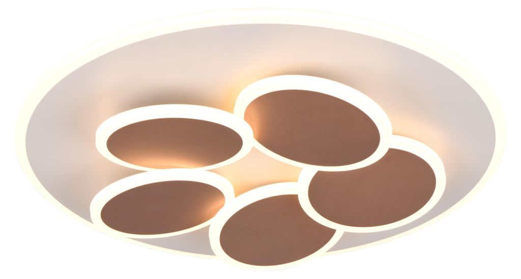 Moderne plafondlamp Mandala roodkoper Ø 48cm Productafbeelding 