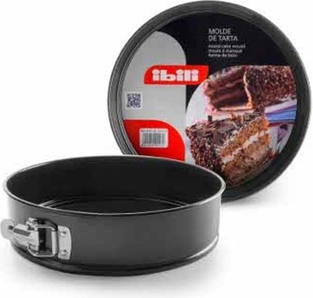 Ibili Springform-Set Moka, Stahlblech, 24 x 24 x 5 cm, schwarz