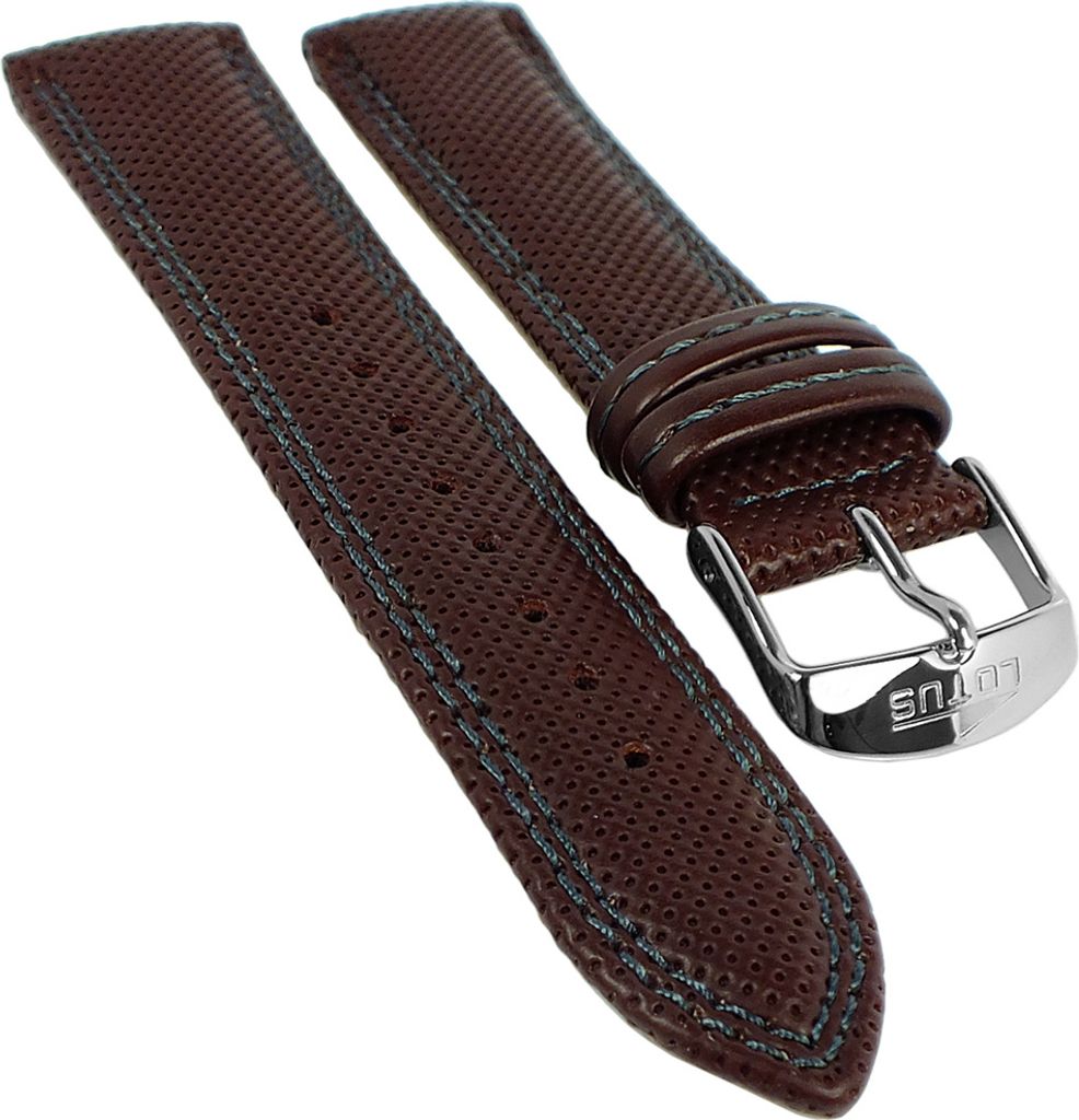 Lotus Watches > Uhrenarmband 22mm braunes Band Leder > 18578 18578/1