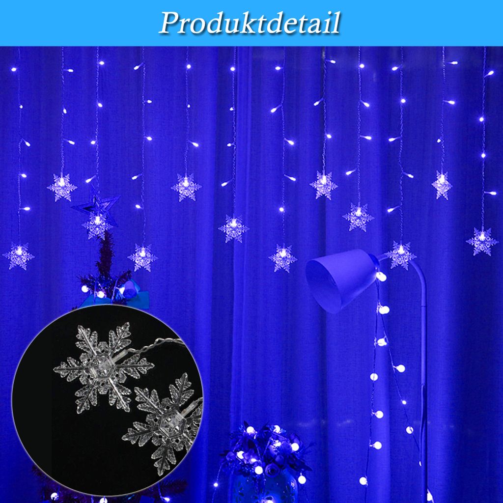 15m LED Vorhang Lichterkette Mit 600 LEDs - 8 Lichtmodi, Warmweiß & Transparent, Für Fenster & Deko