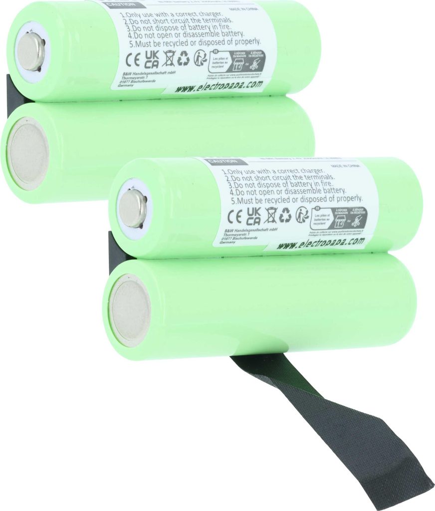 vhbw 2x Akku Ersatz für Demag 773-499-44 für Industrie-Funkfernsteuerung Fernbedienung (2000 mAh, 2,4 V, NiMH)