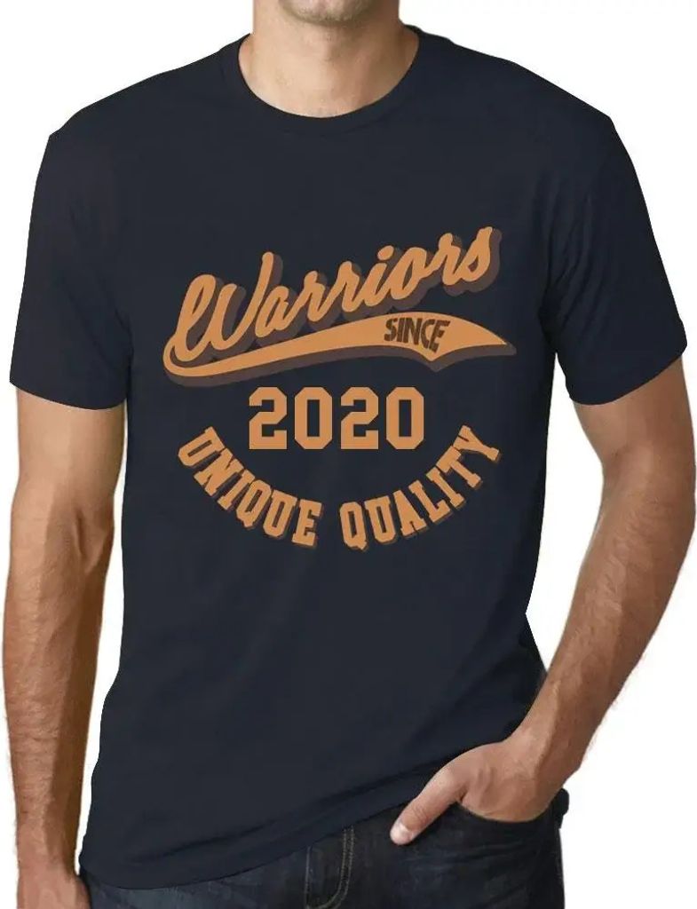 Herren Grafik T-Shirt Warriors seit 2020 – Warriors Since 2020 – Geschenk 4. Geburtstag Jahrestag 4 Jahre Jubiläum 4 Jährige Mann Jahrgang 2020