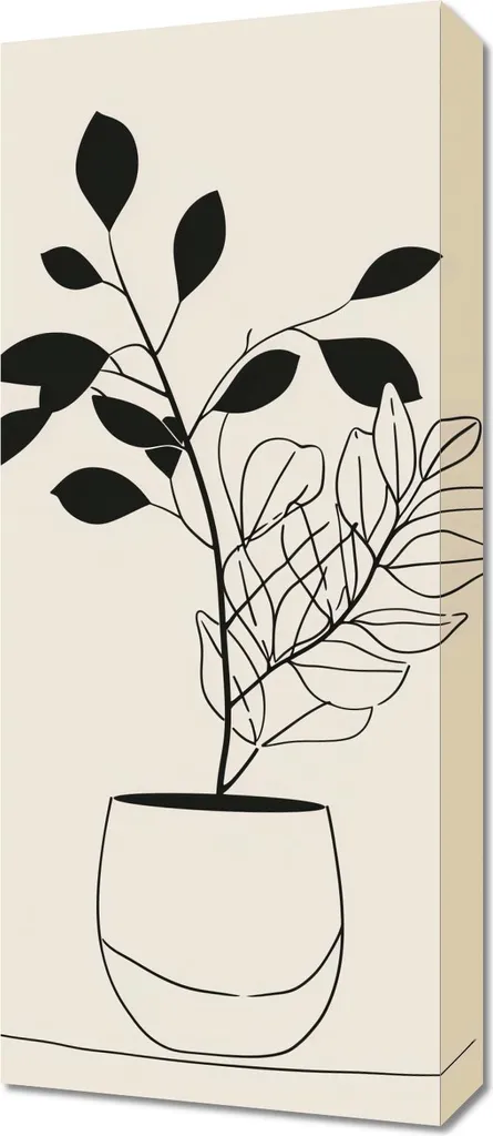 Quadro 30x70 cm Semplicità Vasi - 1