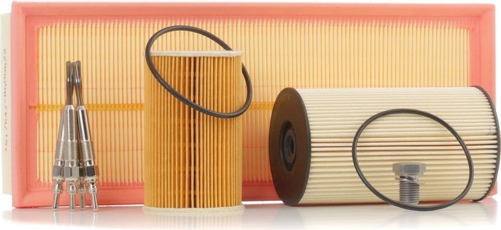 RIDEX Inspektionspaket Filterset für VW Golf V Schrägheck (1K1) Passat Variant (3C5) Passat Limousine (3C2) für AUDI A3 Sportback (8PA) A4 Avant