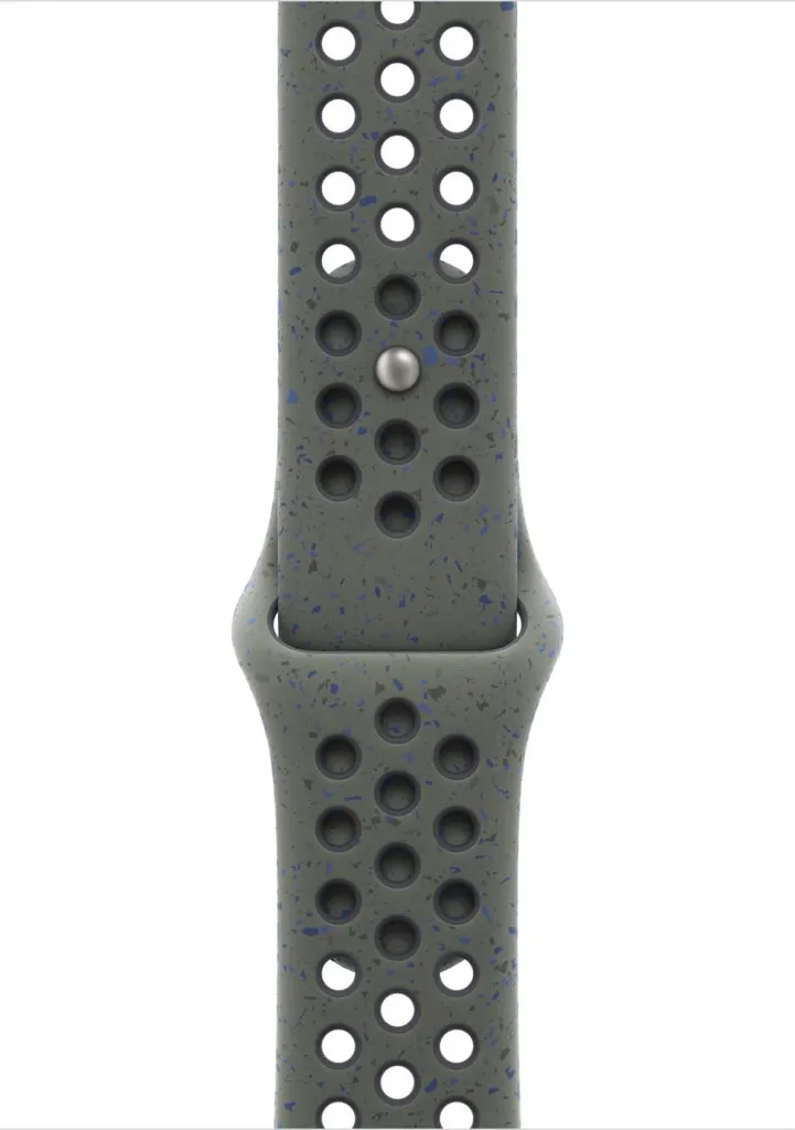 Bracelet de Sport Apple Watch en Fluoroélastomère Kaki Ultra Souple