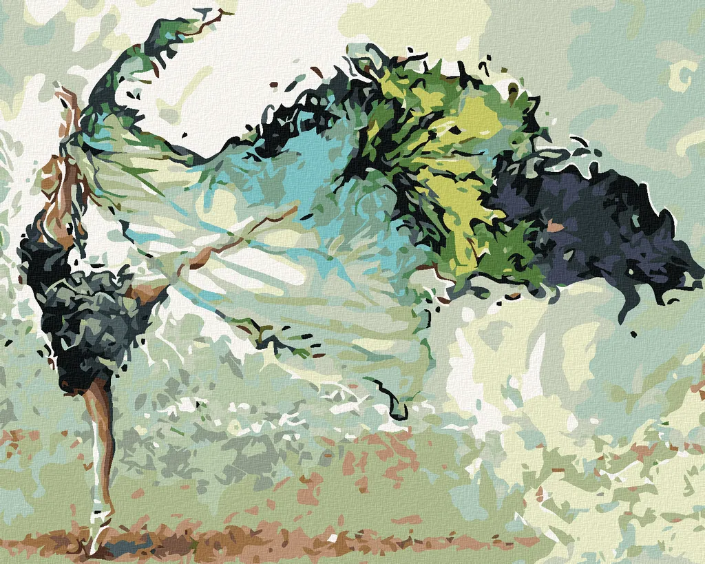 Zuty Diamond Painting Ballerina con Velo 40x50 cm Telaio in Legno