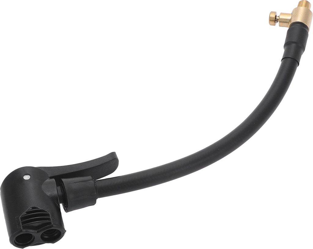 Reifenfüller-Verlängerungsrohr 9,06 Zoll M8x0,8 für Auto Motorrad Fahrrad Luftpumpe Verlängerungsschlauch Adapter Reifenventil Gummi Schwarz La...
