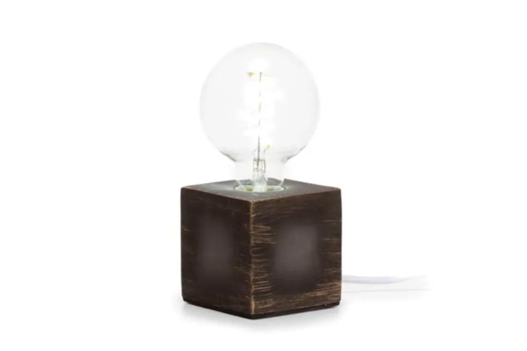 Lampada Cubo Grigio Decorativa | Base Design per Casa Moderna