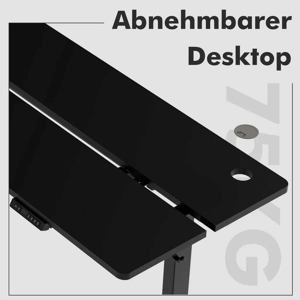 Bureau assis debout électrique compact 120 cm idéal pour studio - 11