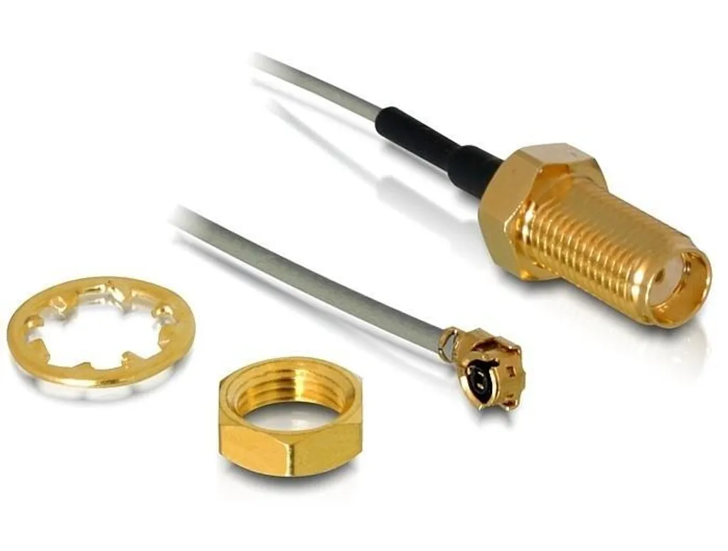 Cavo Antenna Delock I-PEX a SMA Bulkhead 0,20m - Soluzione Professionale