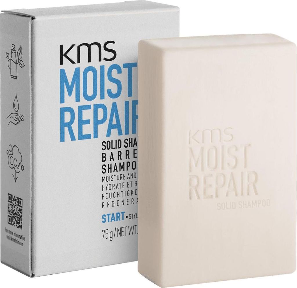 Kms Moist Repair Solid Shampoo 75 gr - festes Shampoo für geschädigtes Haar