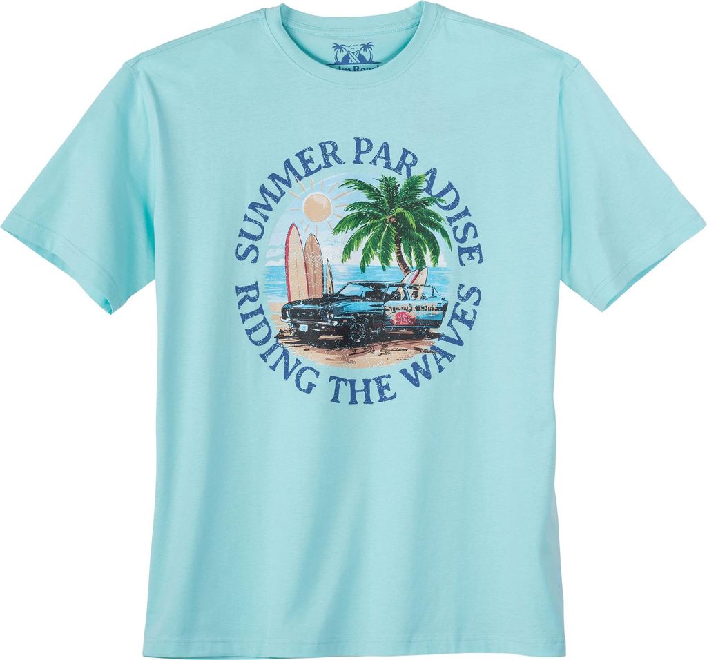 Calm Beach XXL T-Shirt helltürkis Summer Paradise