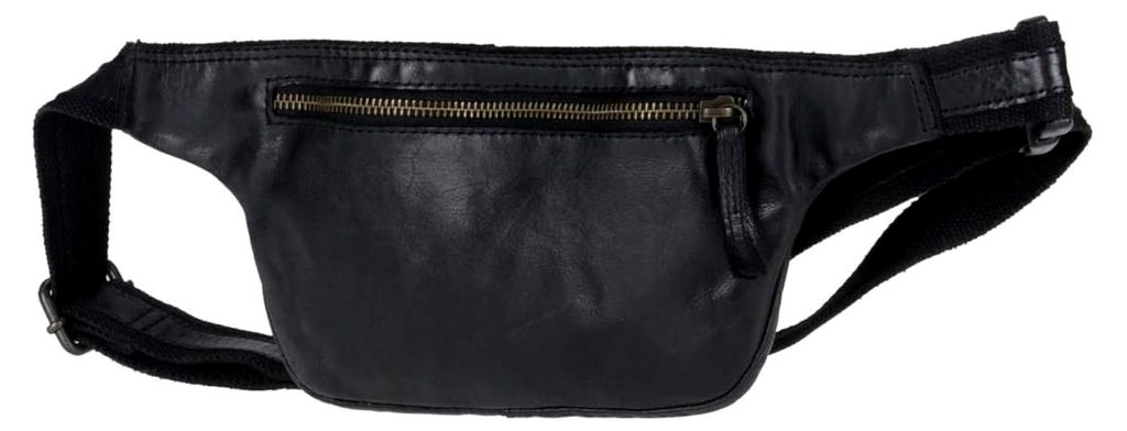 Bauchtasche Gürteltasche Herren Damen Leder lässig schwarz modern auch Crossover zu tragen