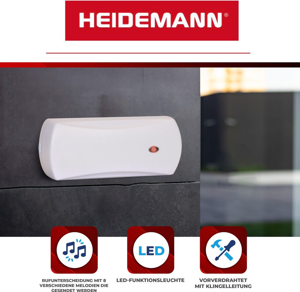 HEIDEMANN Funkkonverter HX - Erweiterung der Türklingel - Immagine del prodotto 