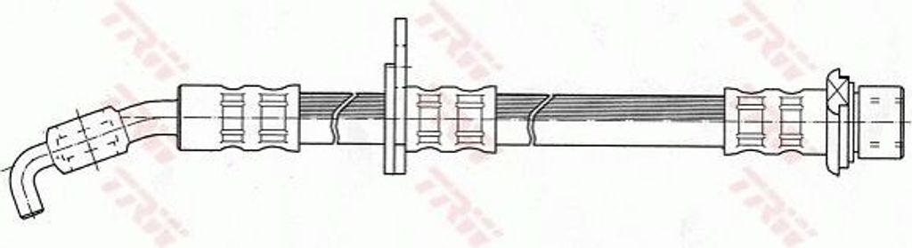 Trw Bremsschlauch Vorderachse PHD372