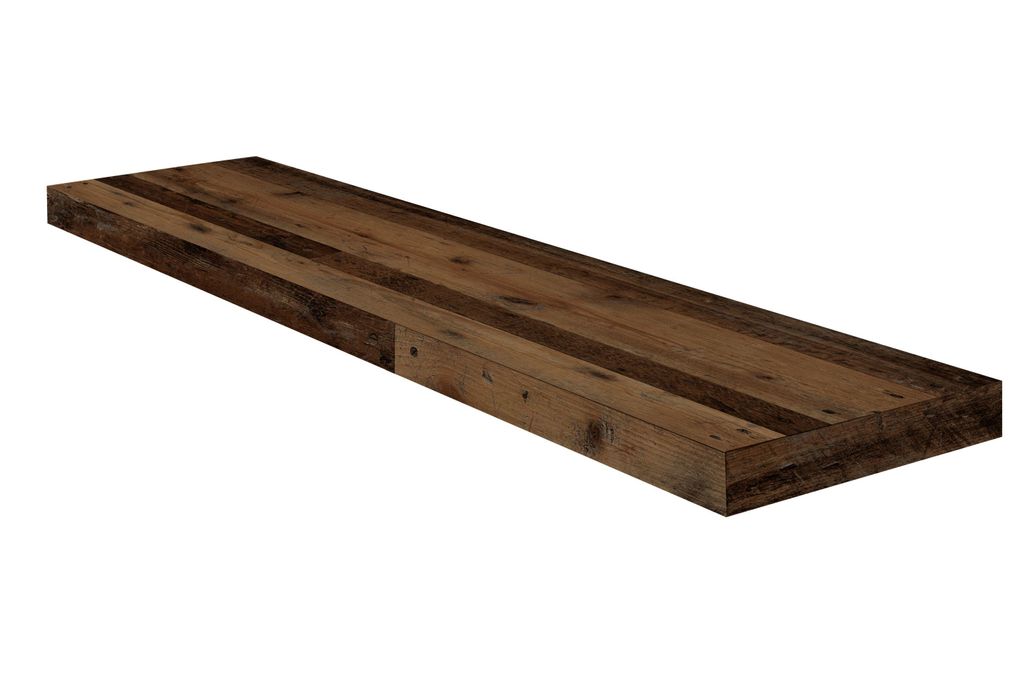 FURNARO Wandboard Clyde Wandregal Steckboard B/H/T: 90x4x24 cm, Farbe:Texas oak