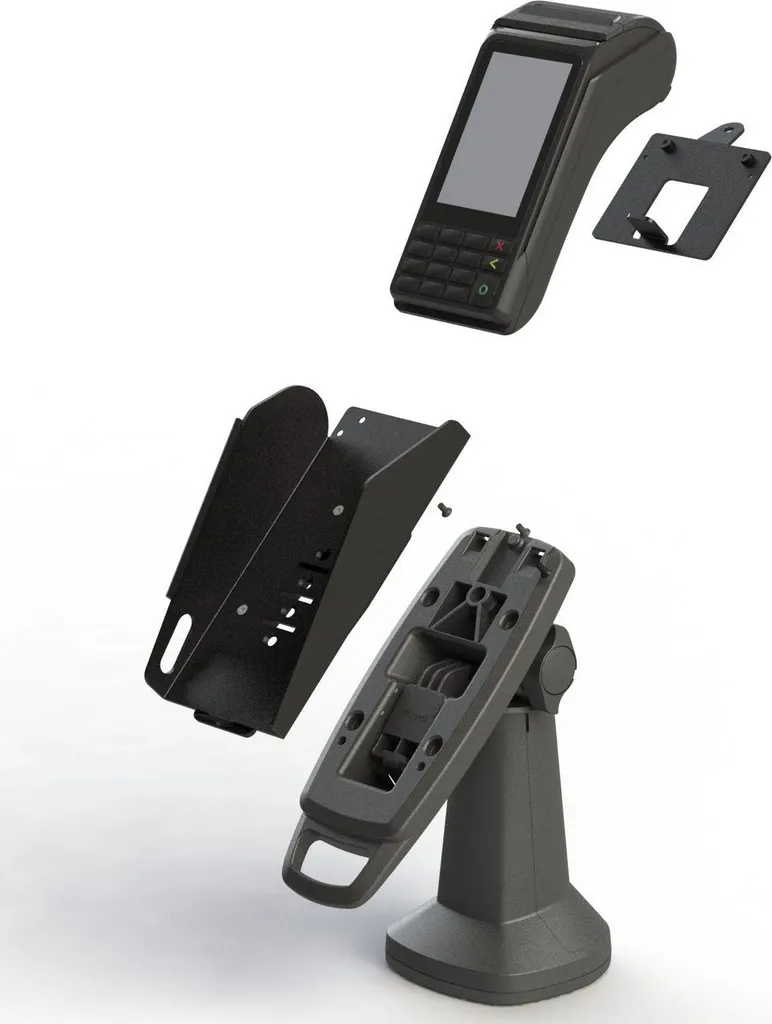 Fixation Comptoir Verifone V240M Plaque Havis FlexiPole Métal CST00182