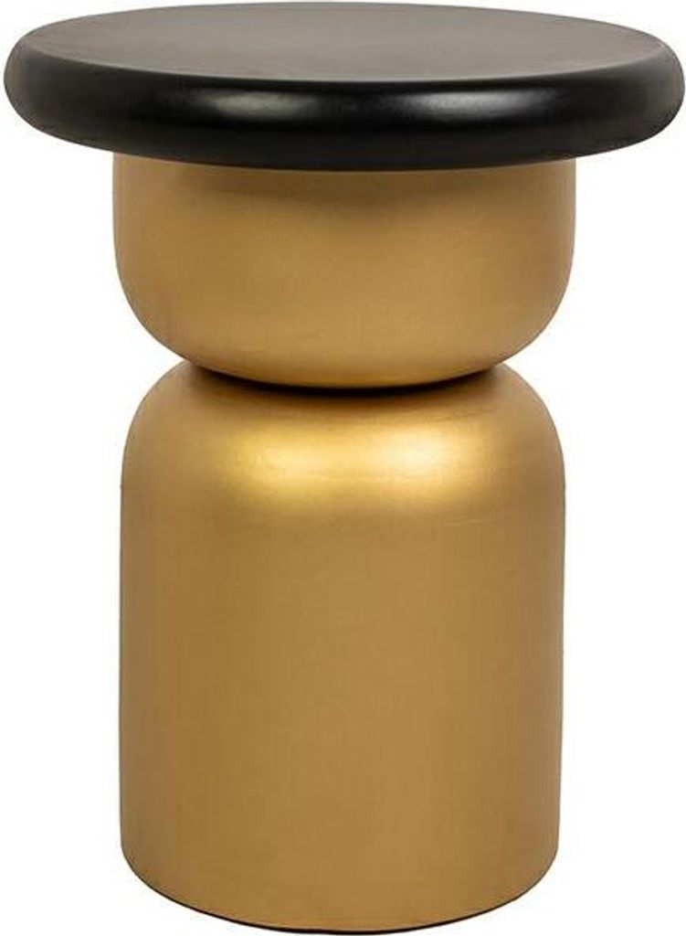 MaMaison Beistelltisch LEONARDO Schwarz / Gold