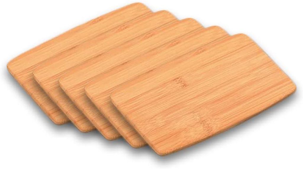 Kesper, set van 5 snijplanken/ontbijtplanken, bamboe, 23 x Productafbeelding 