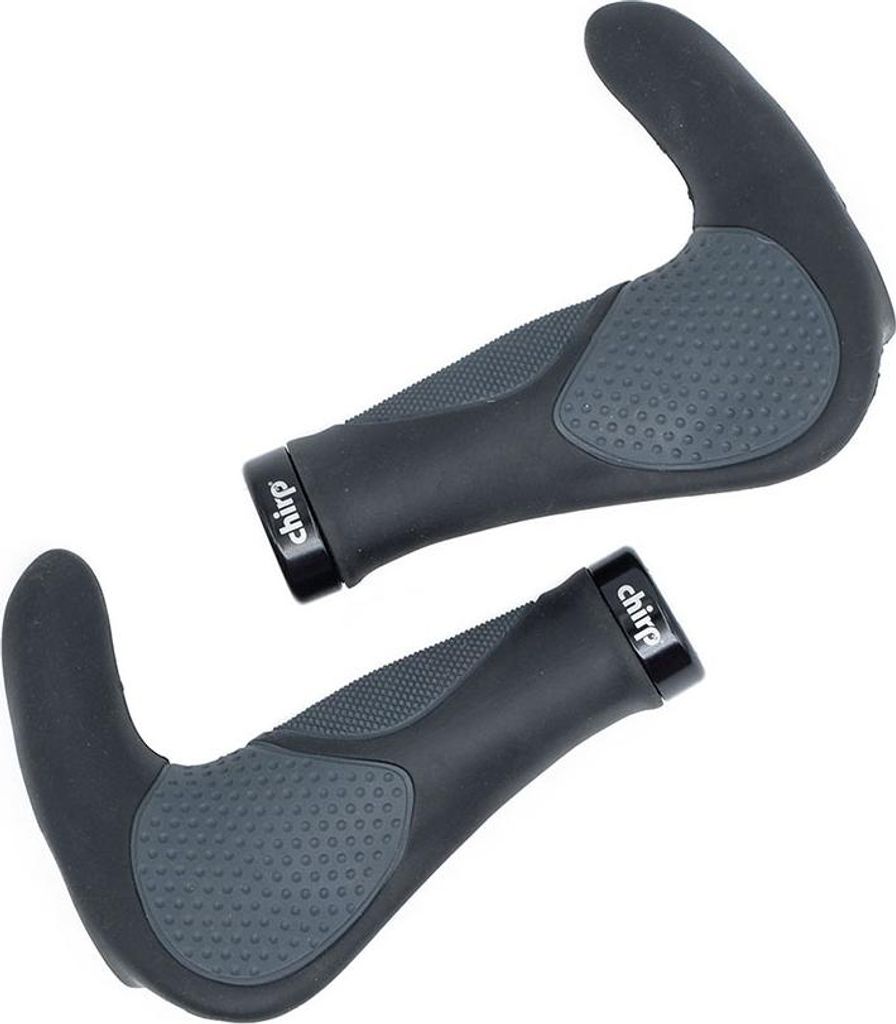 Chirp Touring Deluxe Gel Griffe mit BarEnd schwarz grau Produktbild 