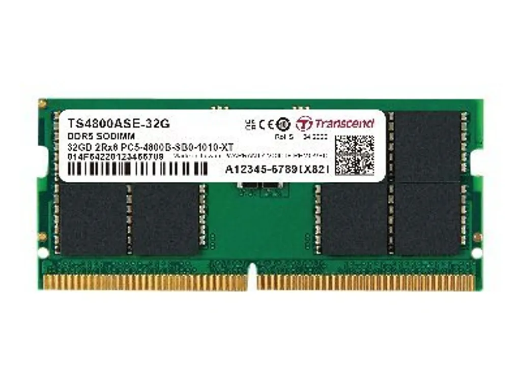 Mémoire RAM DDR5 8Go 4800 Transcend JetRAM pour Réparer Lenteur Laptop