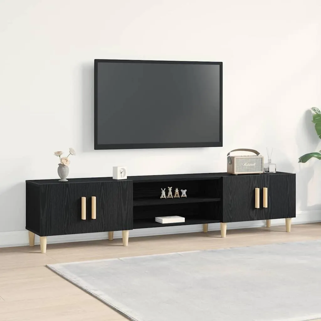 Porta TV Moderno 180 cm Rovere Nero Maison Exclusive | Arredo Luxury