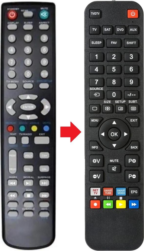 Fernbedienung geeignet für VD TECH TQL022001