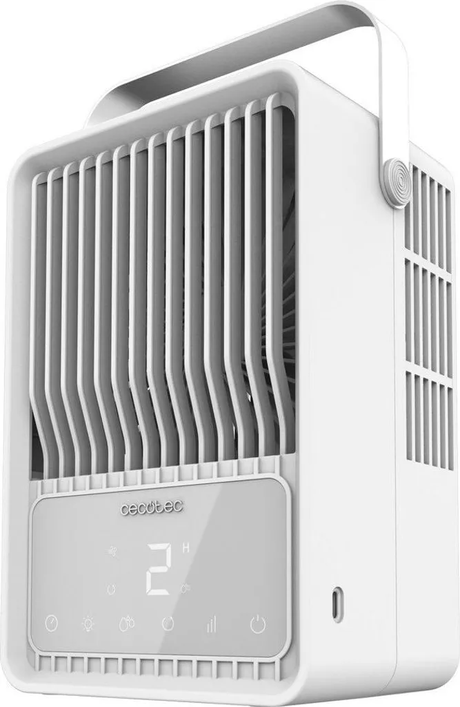 Mini climatiseur tactile 500ml blanc avec affichage digital de précision - 8