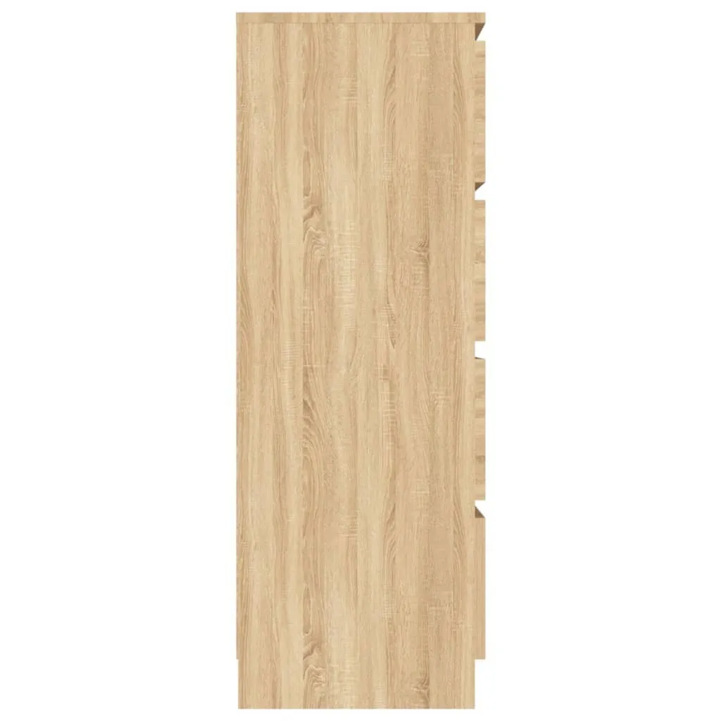 Maison Exclusive - Credenza Sonoma-Rovere 60x35x98,5 cm Materiale ligneo - 8