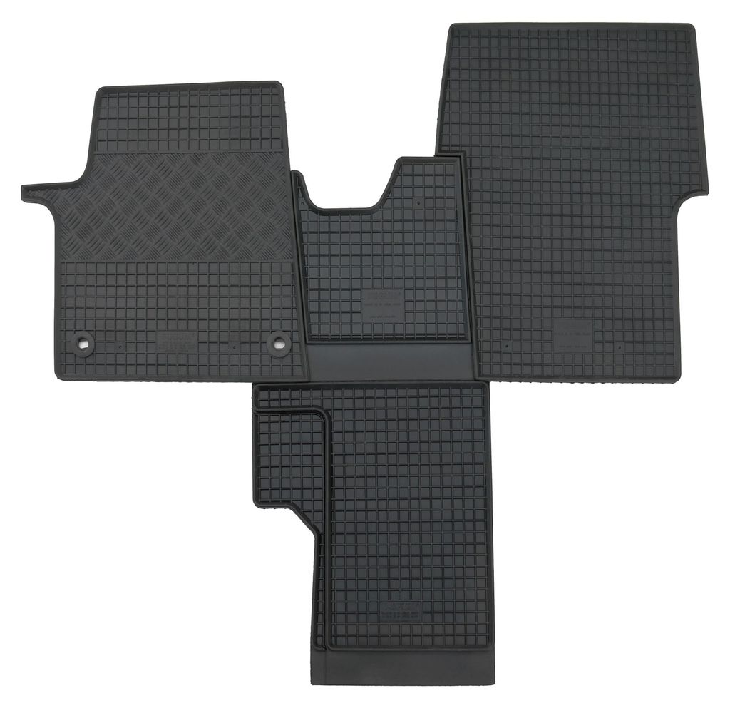 Gummifußmatten Set 4-teilig für Citroen Spacetourer (2016-), schwarz