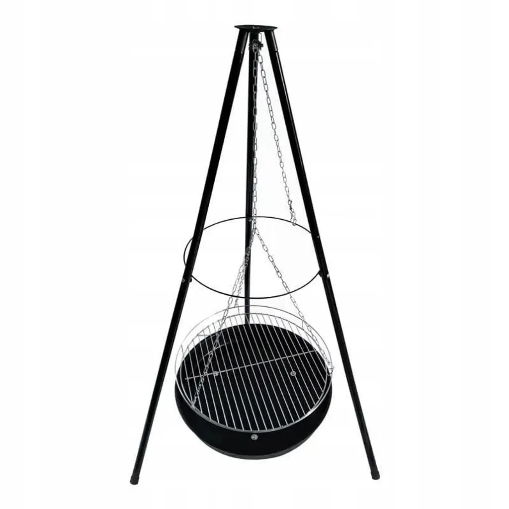 Brasero de jardin Ø55 cm avec grille de cuisson et tisonnier robuste