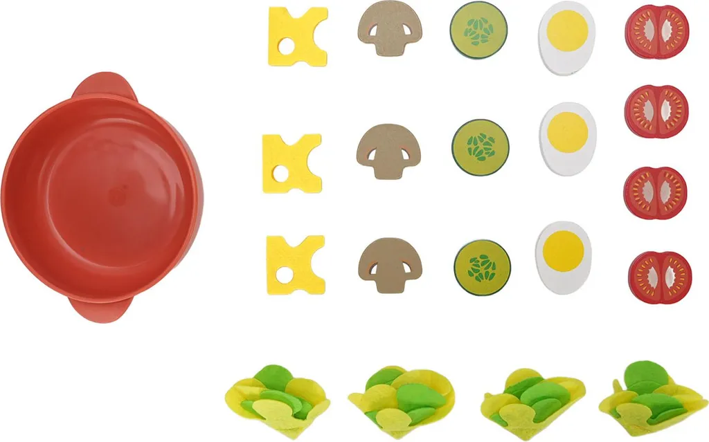 Jeu d'imitation cuisine enfant : plateau de légumes et accessoires