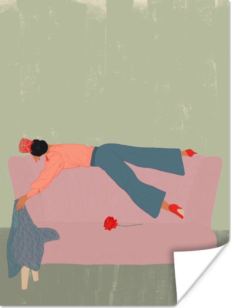 MuchoWow Poster Vintage - Frauen - Design 30x40 cm - Wandplakat - Poster Kinderzimmer