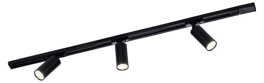 Ledvion systeme rail LED 1m monophase Noir 3 spots sans Image du produit 