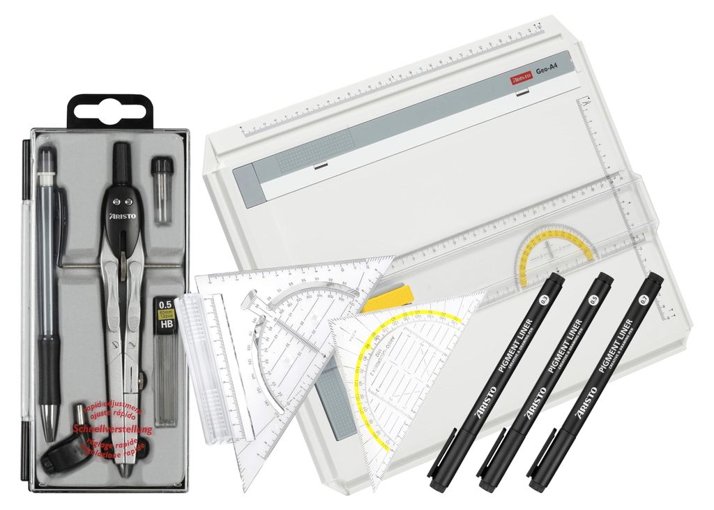 Aristo VD87120 Zeichenplatten Set 2 - Zeichenplatte A4, Produktbild 