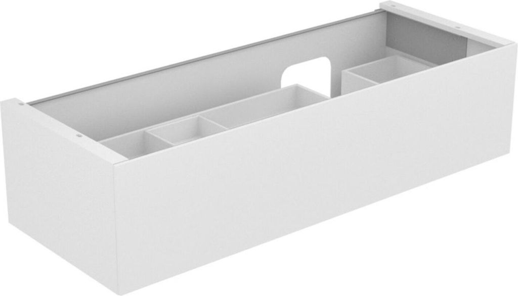 KEUCO EDITION 11 Waschtischunterschrank für Einbauwaschtische, 1 Frontauszug, Waschtischposition rechts, 1400x350x535mm, 31266110000