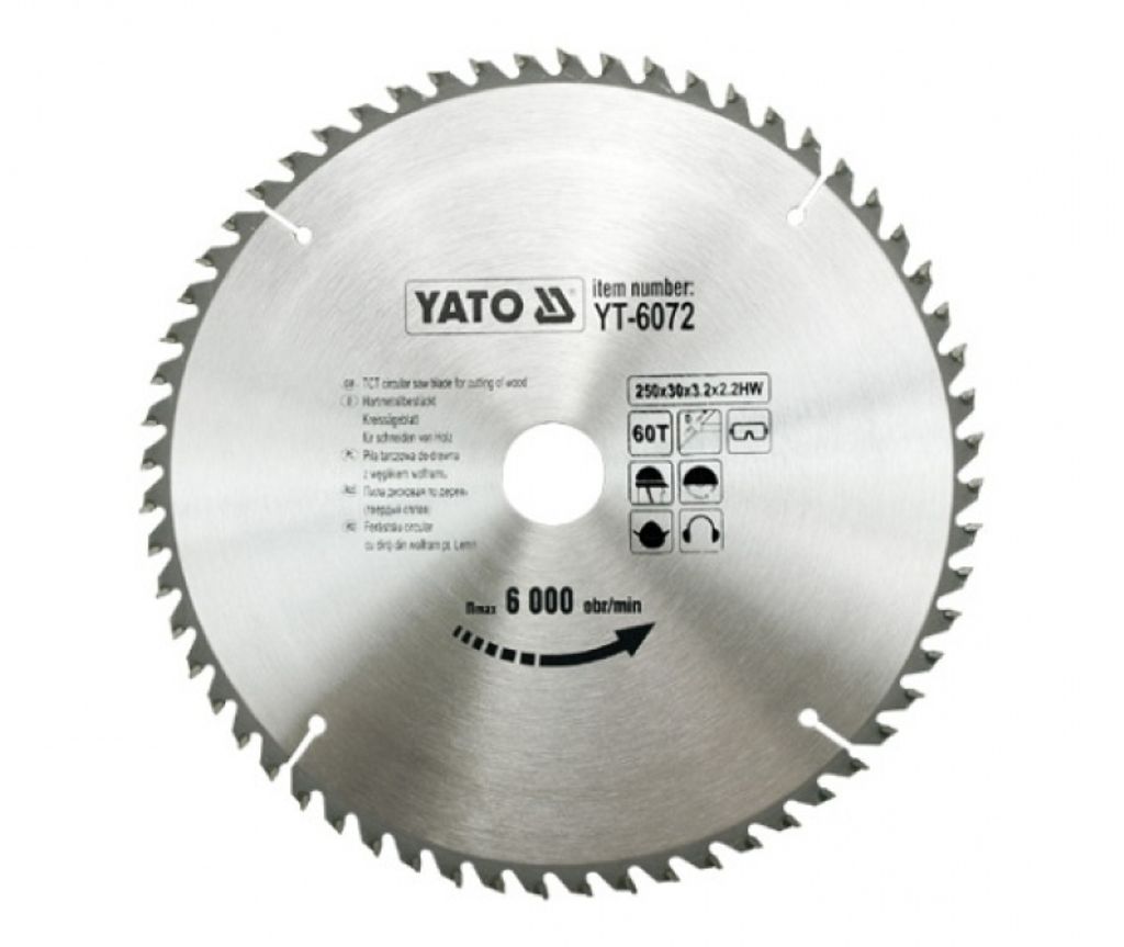 Sega a disco Yato WIDIA 250X30Mm 60 denti 6072 Immagine del prodotto 
