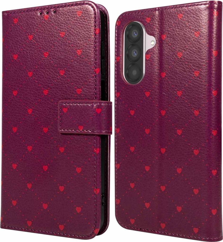 imoshion Design Klapphülle Samsung Galaxy A26 - Crush Check Coral Dust