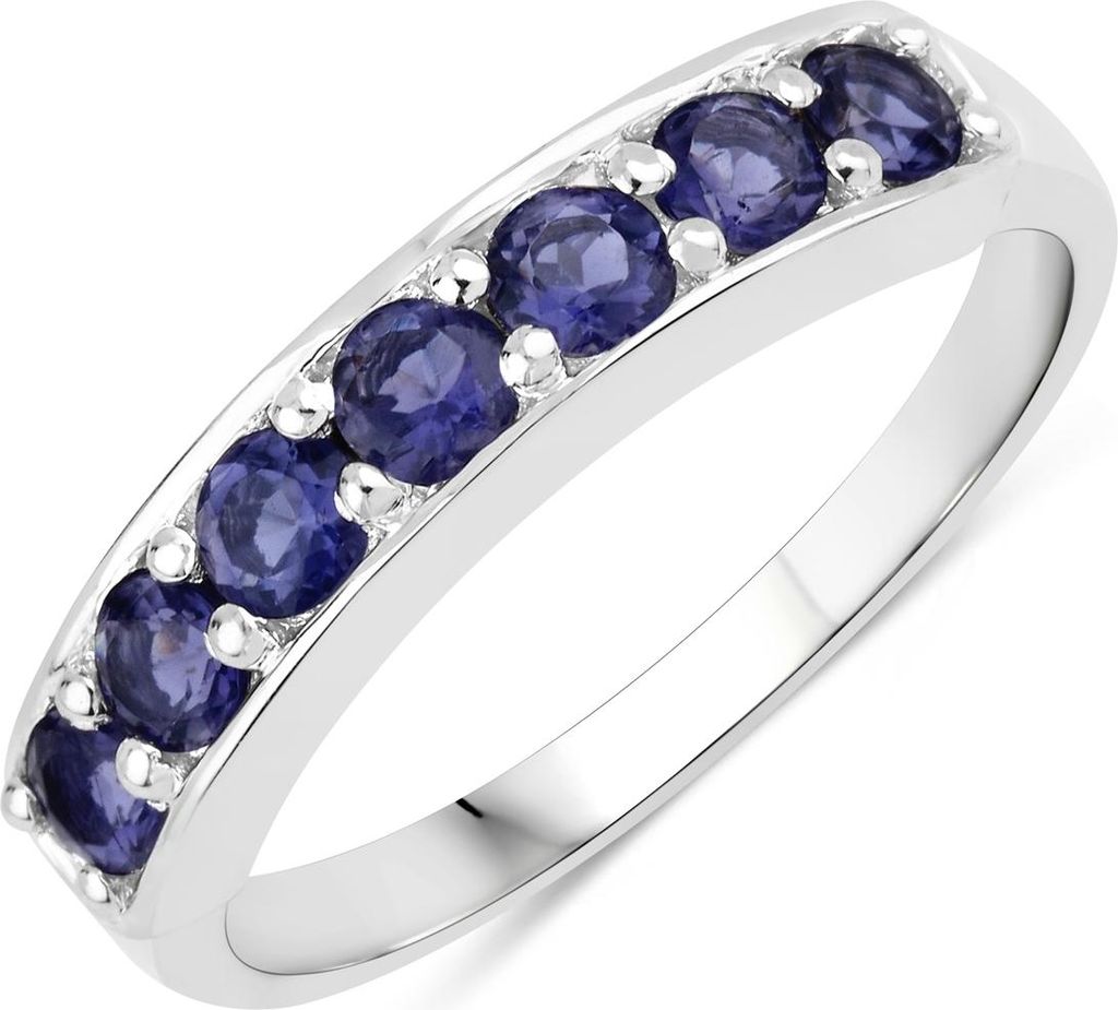 Ring Sterling Silber Iolith blau-violett 58
