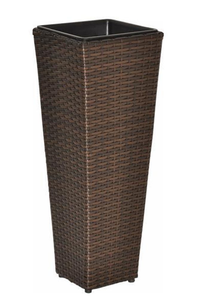Bac à plantes Sanssouci Poly rotin brun 80 cm Image du produit 