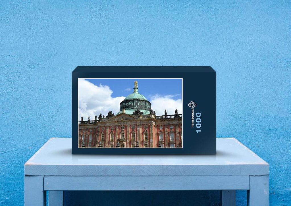 hansepuzzle 31495 - Potsdam Puzzle, 1000 Teile, Gebäude, 60,0 x 46,0cm mit hochwertiger Aufbewahrung, Kartonbox und wiederverschließbarem Beutel