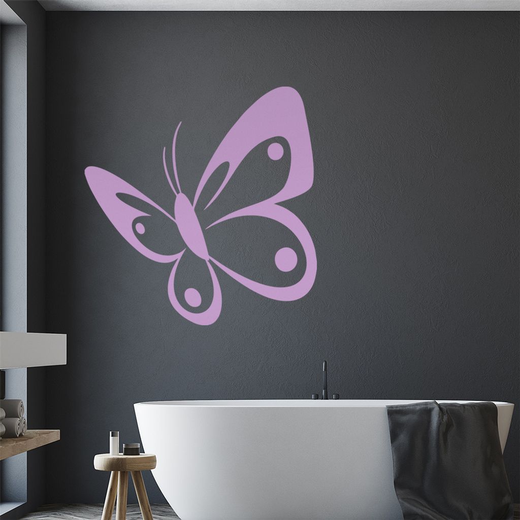Schmetterling Nr. 3 Wandtattoo in 6 Größen - Wandaufkleber Wall Sticker - Dekoration, Küche, Wohnzimmer, Schlafzimmer, Badezimmer